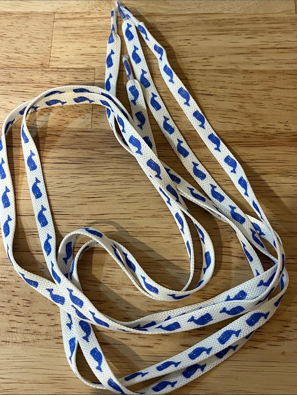 Preppy Vintage Whale shoelaces… new
